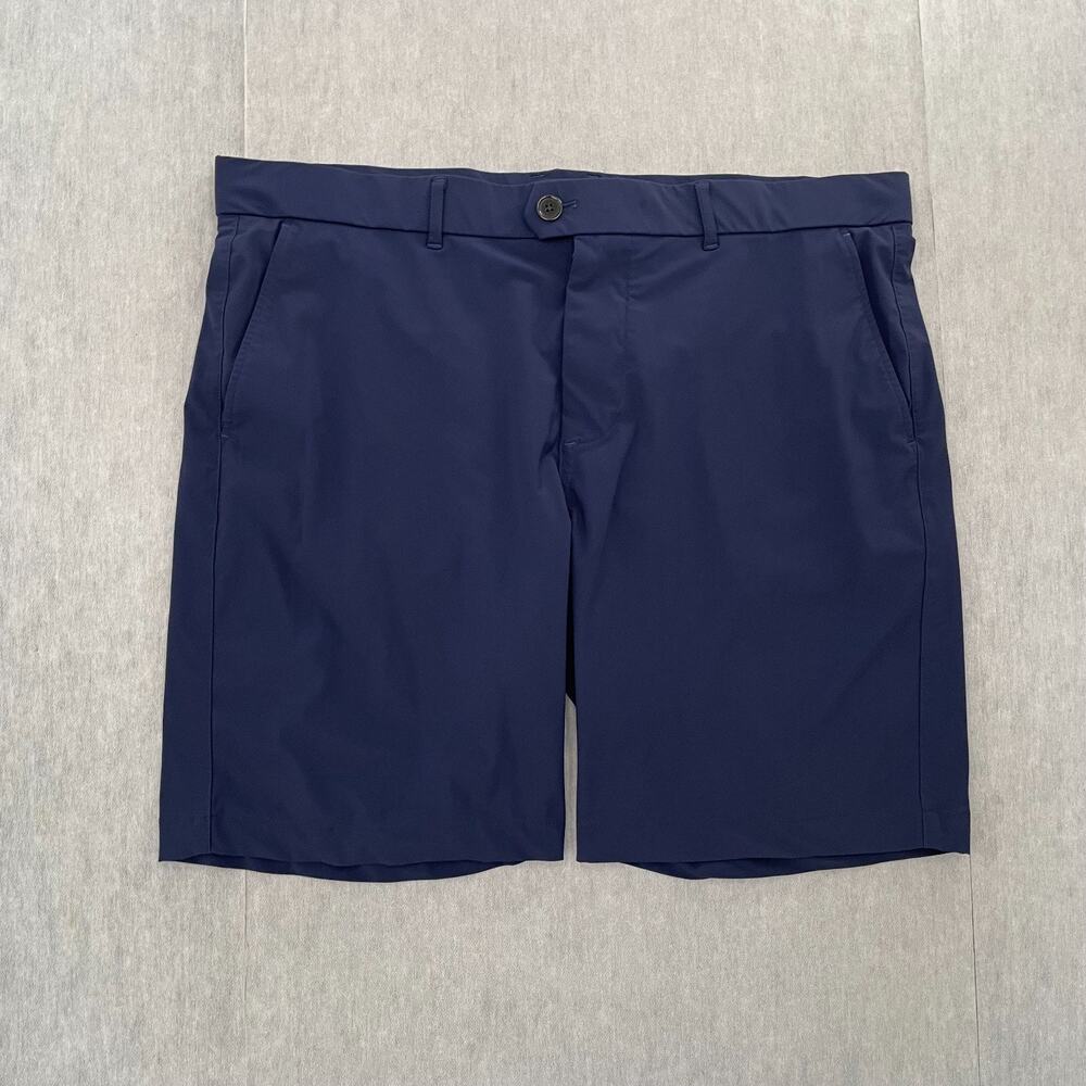 Greyson Shorts Adult 38 Blue Solid Performance Golf Stretch Pockets Mens